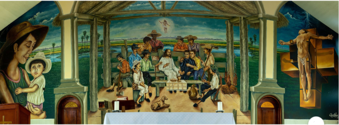 Church Mural, La Macarena. Foto tomada por Elliot Graves para Google Arts and Culture