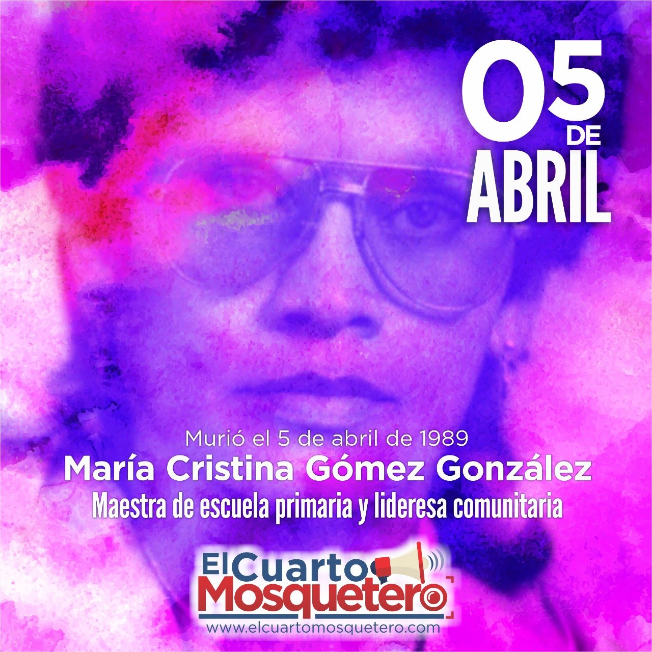 Maria Cristina Gomez Gonzalez La Abanderada Del Feminismo En El Salvador El Cuarto Mosquetero